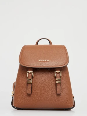MICHAEL Michael Kors plecak skórzany QUINN damski kolor brązowy mały gładki 30T5GQNB0L