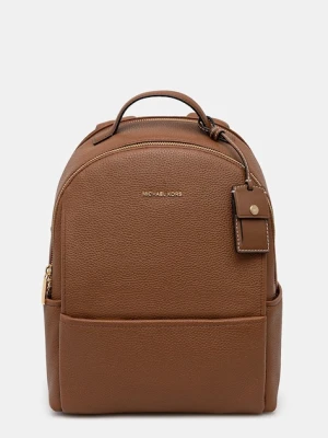 MICHAEL Michael Kors plecak skórzany SABLE damski kolor brązowy mały gładki 30T5G3XB2L
