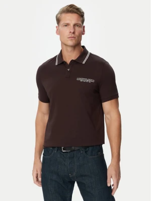 MICHAEL Michael Kors Polo CF6536S19P Brązowy ciemny Regular Fit