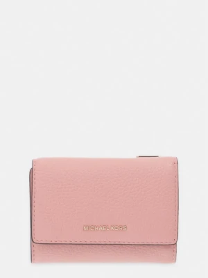 MICHAEL Michael Kors portfel damski skórzany BRYANT różowy