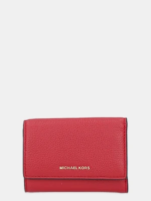 MICHAEL Michael Kors portfel skórzany BRYANT damski kolor czerwony 32S5GYTP1L