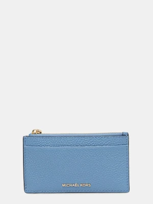 MICHAEL Michael Kors portfel skórzany damski kolor niebieski 32F5GJ6D8L