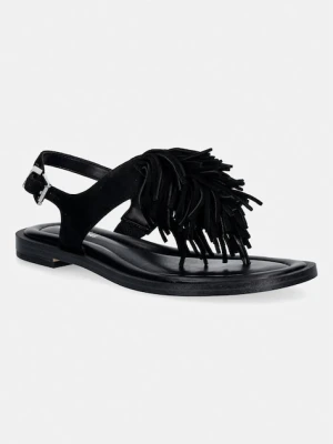 MICHAEL Michael Kors sandały damskie zamszowe Indra Thong Sandal