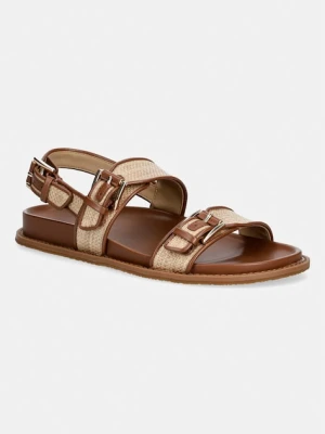 MICHAEL Michael Kors sandały na płaskim obcasie damskie Nia Flat Sandal brązowy