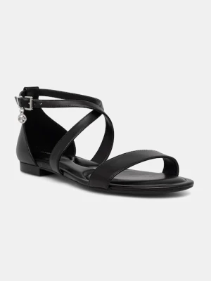 MICHAEL Michael Kors sandały na płaskim obcasie damskie skórzane Alexa Flex Flat Sandal czarny