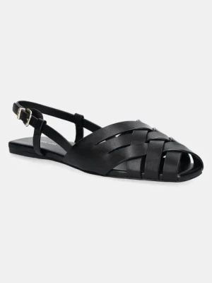 MICHAEL Michael Kors sandały skórzane Irene damskie kolor czarny 40S5IRFP1L.001