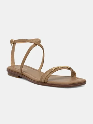 MICHAEL Michael Kors sandały skórzane Lena damskie kolor brązowy 40S5LEFS1L.297