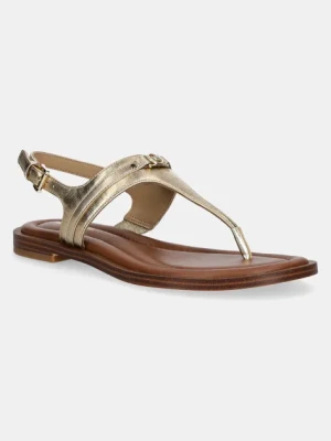 MICHAEL Michael Kors sandały skórzane Mandy damskie kolor złoty 40S5MAFS2M.740