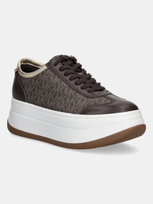 MICHAEL Michael Kors sneakersy Hayes damskie kolor brązowy 43T5HYFS2L.200