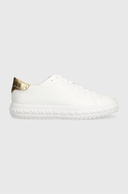 MICHAEL Michael Kors sneakersy skórzane Grove kolor biały 43S3GVFS1L