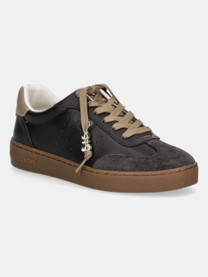 MICHAEL Michael Kors sneakersy skórzane Scotty damskie kolor brązowy 43F5SCFS1S.251