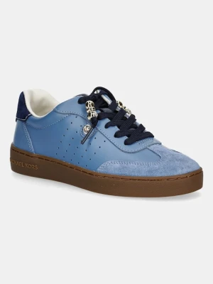 MICHAEL Michael Kors sneakersy skórzane Scotty damskie kolor niebieski 43F5SCFS1S.457