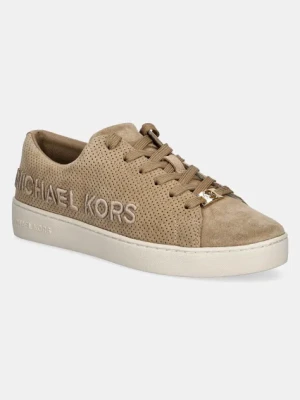 MICHAEL Michael Kors sneakersy zamszowe Keaton kolor beżowy 43R5KEFS1S.297