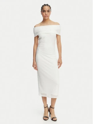 MICHAEL Michael Kors Sukienka codzienna MS683E1KS1 Biały Slim Fit