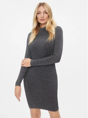 MICHAEL Michael Kors Sukienka dzianinowa MH381ZMAFB Srebrny Slim Fit