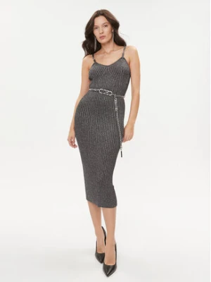 MICHAEL Michael Kors Sukienka dzianinowa MH38208AFB Czarny Slim Fit