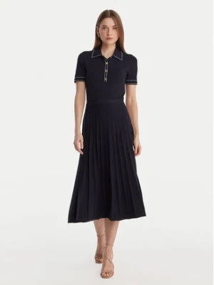 MICHAEL Michael Kors Sukienka dzianinowa MR683C0BFD Granatowy Slim Fit