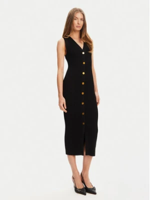 MICHAEL Michael Kors Sukienka dzianinowa MT5832533D Czarny Slim Fit