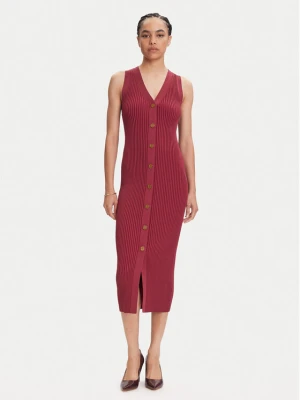 MICHAEL Michael Kors Sukienka dzianinowa MT5832533D Różowy Slim Fit