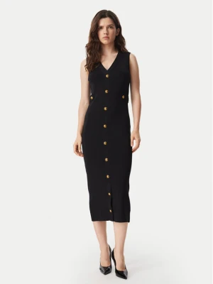 MICHAEL Michael Kors Sukienka dzianinowa MT683J25ZV Czarny Slim Fit
