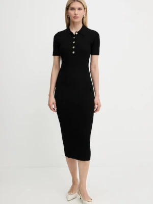 MICHAEL Michael Kors sukienka kolor czarny maxi dopasowana MT5832333D