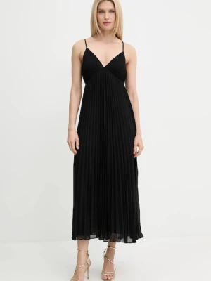 MICHAEL Michael Kors sukienka kolor czarny maxi rozkloszowana MT583407R3