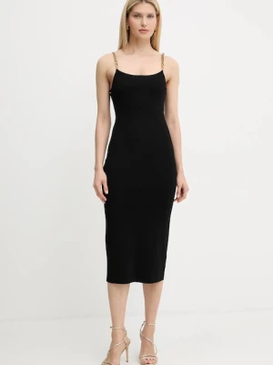 MICHAEL Michael Kors sukienka kolor czarny midi dopasowana MT5831M33D