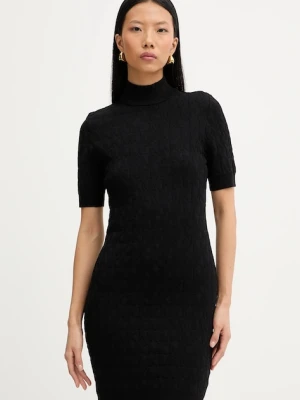 MICHAEL Michael Kors sukienka kolor czarny mini dopasowana MF58393JWV