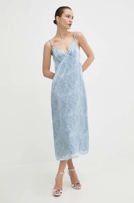 MICHAEL Michael Kors sukienka kolor niebieski maxi prosta