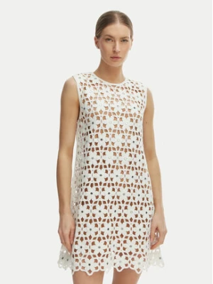 MICHAEL Michael Kors Sukienka letnia MS683CWKNE Biały Slim Fit