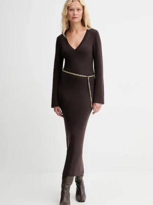 MICHAEL Michael Kors sukienka z dodatkiem wełny