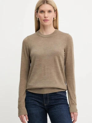 MICHAEL Michael Kors sweter wełniany damski kolor beżowy lekki MT5619D4VR