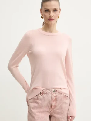 MICHAEL Michael Kors sweter wełniany damski kolor różowy lekki