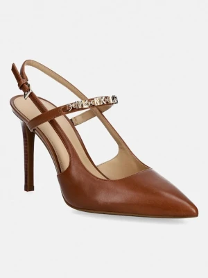 MICHAEL Michael Kors szpilki skórzane Dina Flex High Sling Pump
