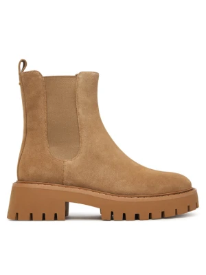 MICHAEL Michael Kors Sztyblety Asher Flat Bootie 40F5ASFE5S Beżowy