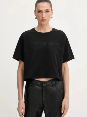 MICHAEL Michael Kors t-shirt bawełniany damski kolor czarny MT551VJ2ZU