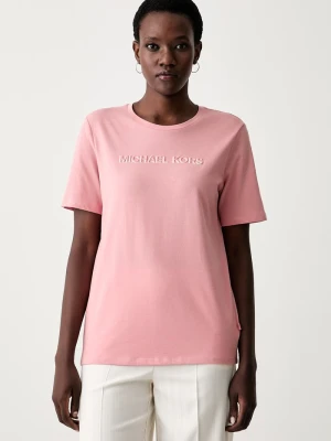 MICHAEL Michael Kors T-shirt damski bawełniany różowy
