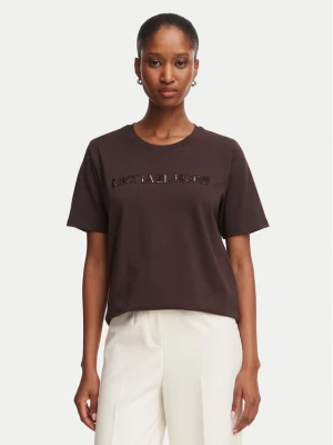 MICHAEL Michael Kors T-Shirt MF6528D97J Brązowy ciemny Regular Fit