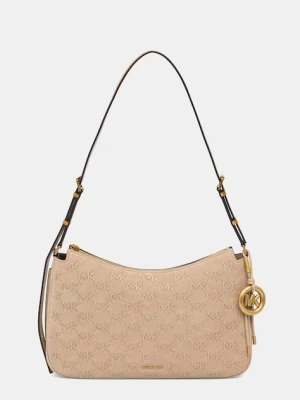 MICHAEL Michael Kors torebka crossbody damska skórzana Nolita beżowy