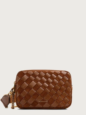 MICHAEL Michael Kors torebka crossbody damska zamszowa BRYANT brązowy
