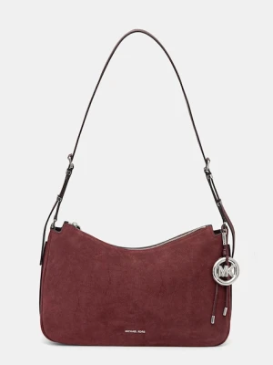 MICHAEL Michael Kors torebka nubukowa kolor bordowy 30F5SY5M2L