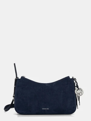 MICHAEL Michael Kors torebka nubukowa kolor niebieski 30F5SY5M2L