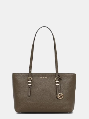 MICHAEL Michael Kors torebka shopper damska skórzana QUINN zielony
