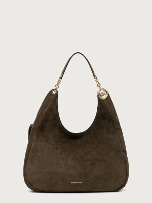 MICHAEL Michael Kors torebka shopper damska zamszowa ELLIE zielony