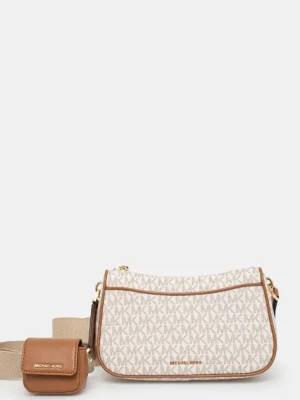 MICHAEL Michael Kors torebka skórzana kolor beżowy