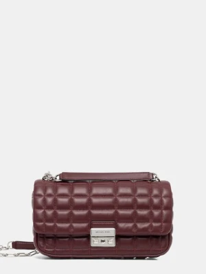 MICHAEL Michael Kors torebka skórzana kolor bordowy 30R4S1SL3L