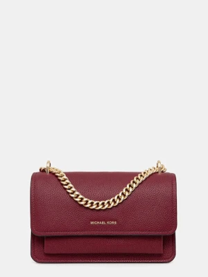 MICHAEL Michael Kors torebka skórzana kolor bordowy 30T4GC7L3T