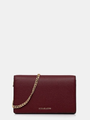 MICHAEL Michael Kors torebka skórzana kolor bordowy 32T4GJ6C2L