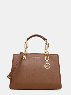 MICHAEL Michael Kors torebka skórzana kolor brązowy 30S4GCYS2T