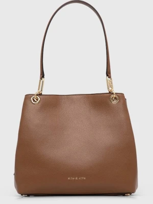 MICHAEL Michael Kors torebka skórzana kolor brązowy